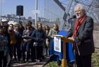 Michael Ondaatje speaks at the launch of Project Bookmark